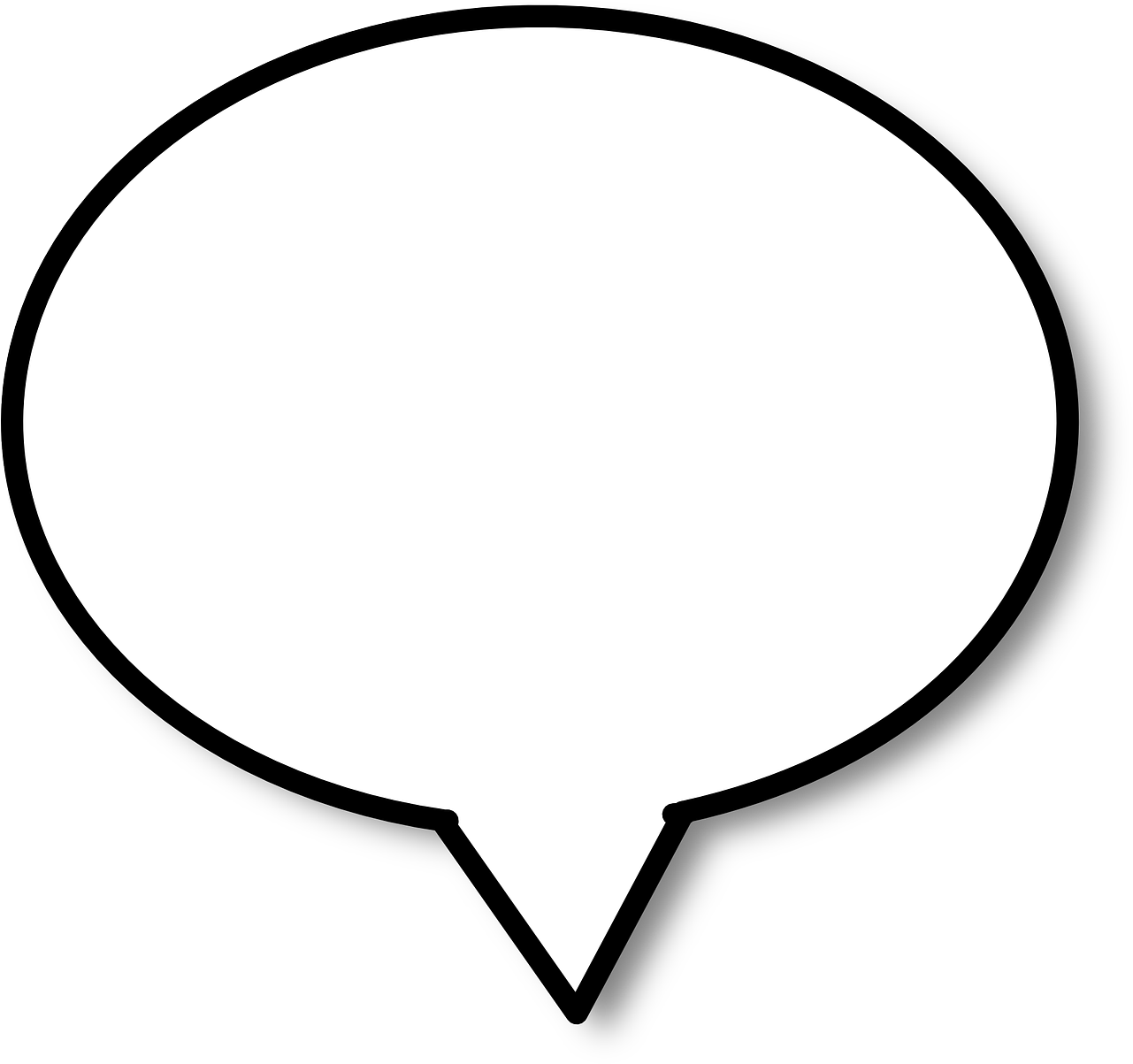 Blank_ Comment_ Bubble_ Vector PNG image