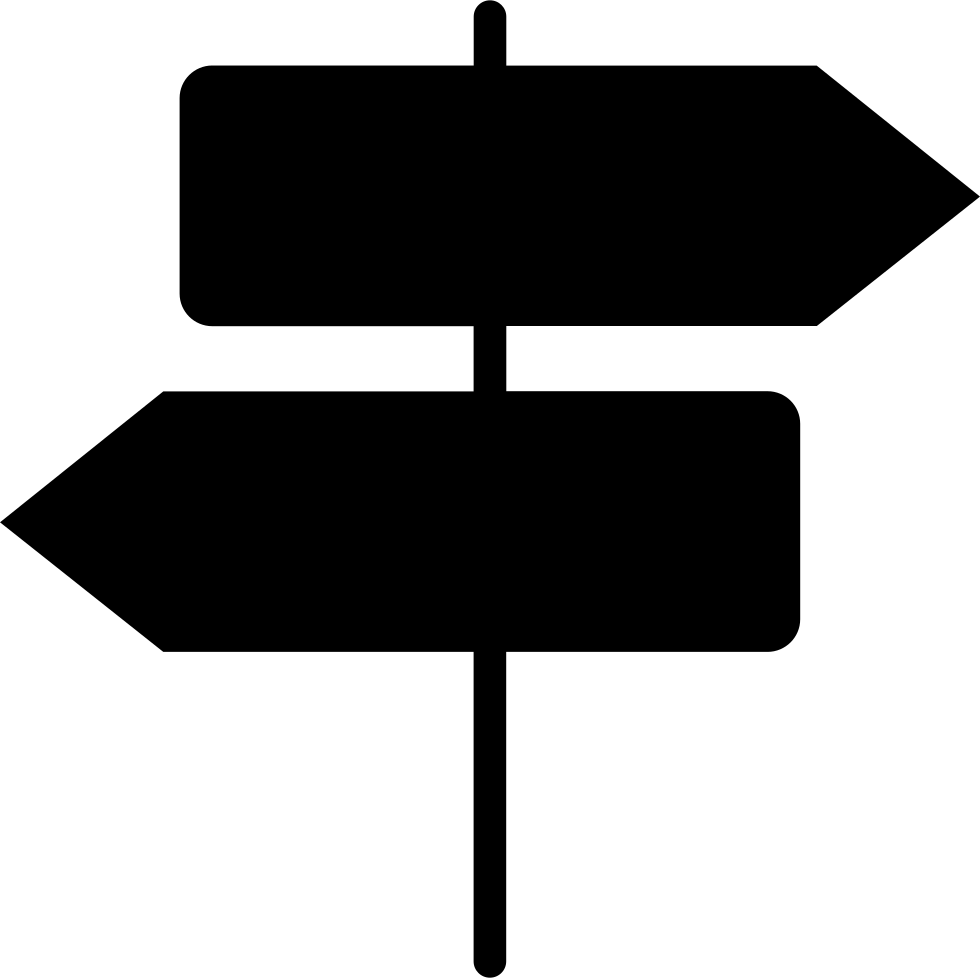 Blank Directional Signpost.png PNG image