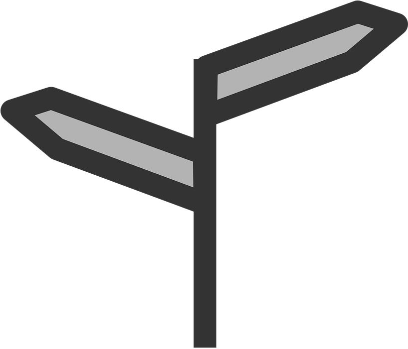 Blank_ Directional_ Signpost PNG image