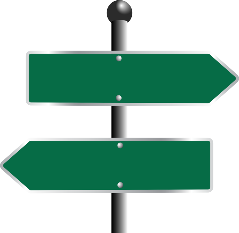 Blank_ Directional_ Signposts PNG image