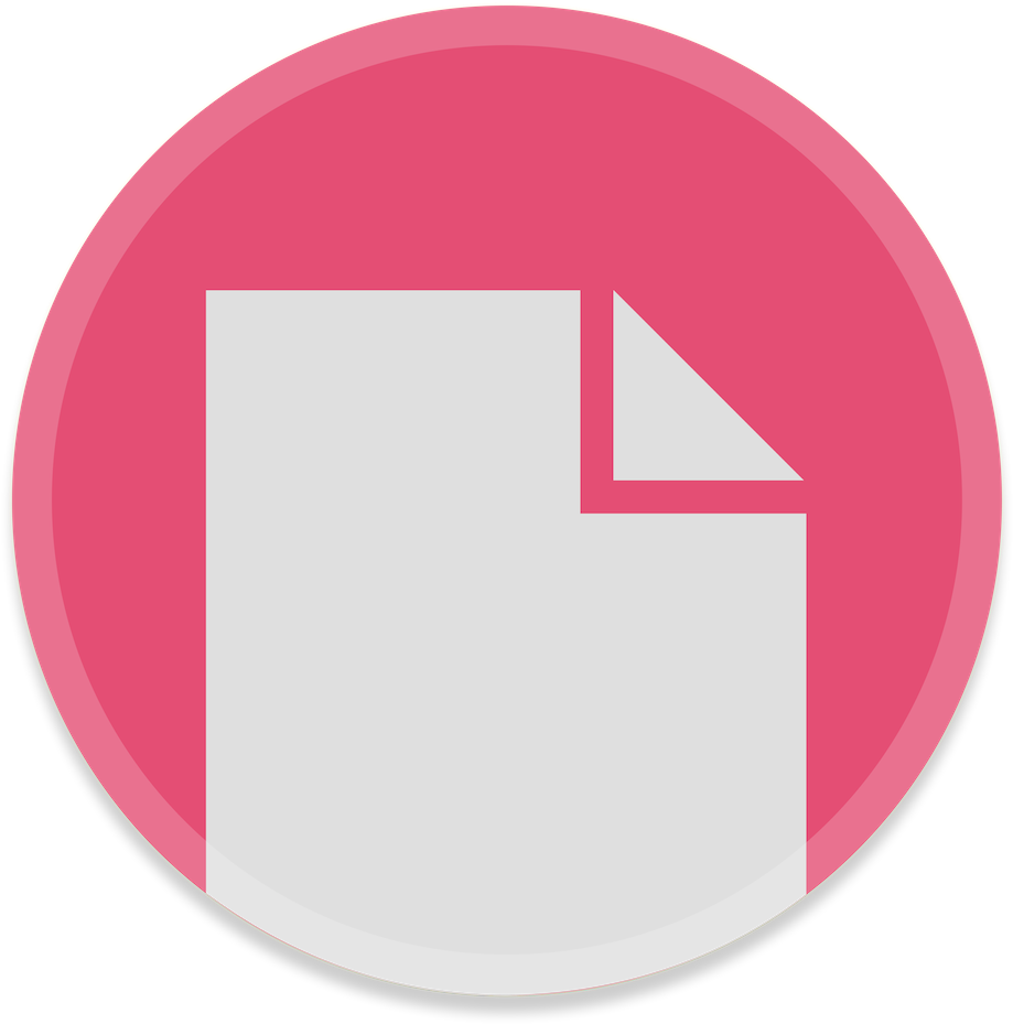 Blank Document Icon Pink Background PNG image