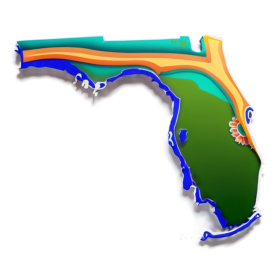 Blank Florida Shape Outline Png Nqv54 PNG image