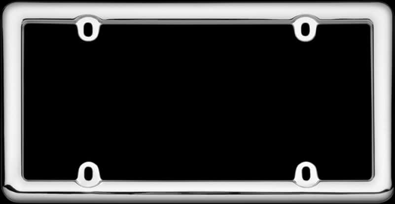 Blank License Plate Frame PNG image