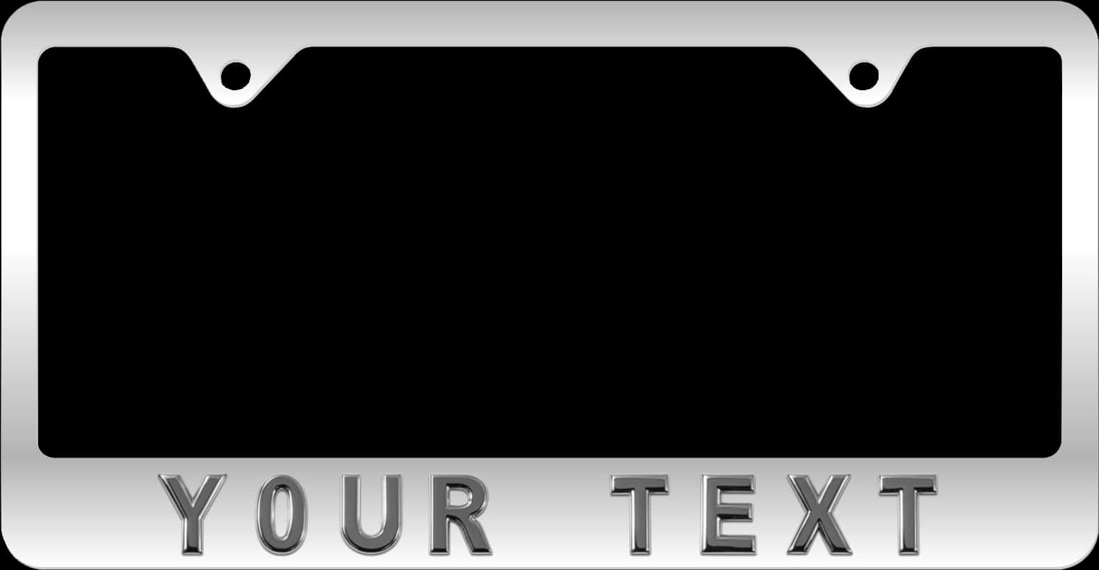 Blank License Plate Template PNG image