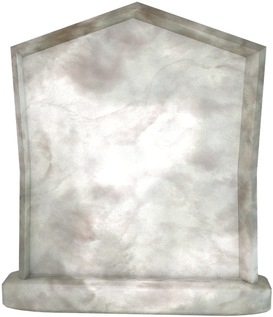 Blank Marble Tombstone PNG image