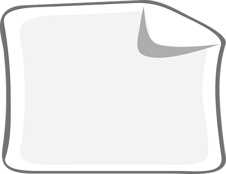 Blank Note Paper Graphic PNG image