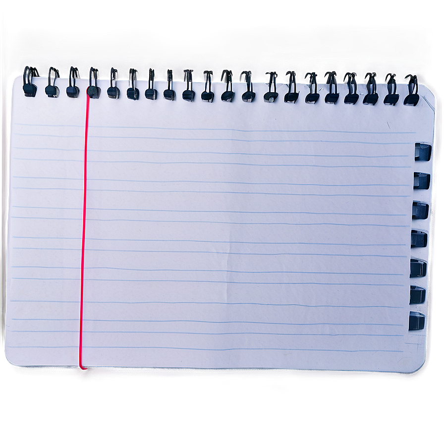 Blank Notebook Paper Png 05252024 PNG image