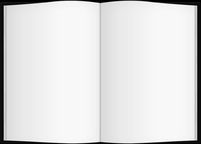 Blank Open Book Template PNG image