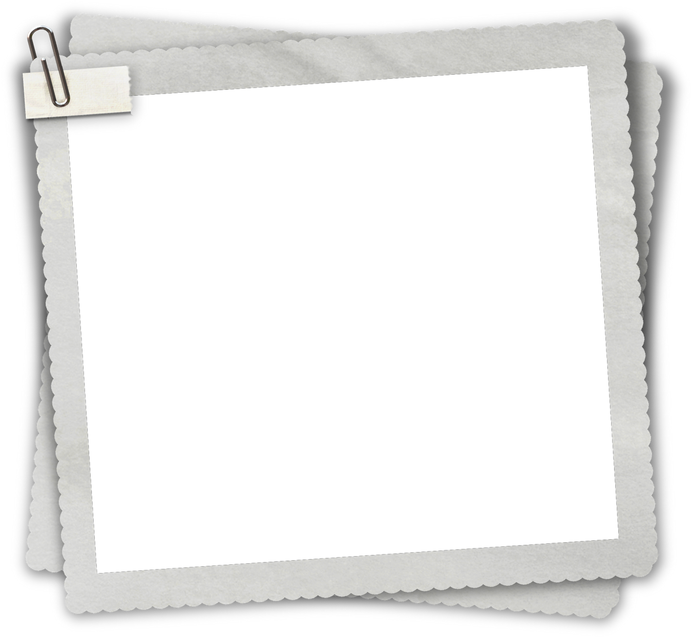 Blank Polaroid Frame Template PNG image