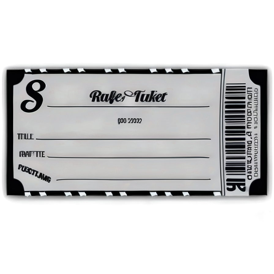 Blank Raffle Ticket Template Png 06262024 PNG image