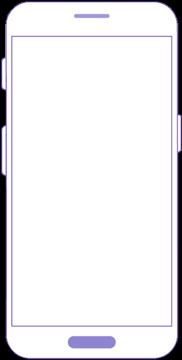 Blank Smartphone Template PNG image