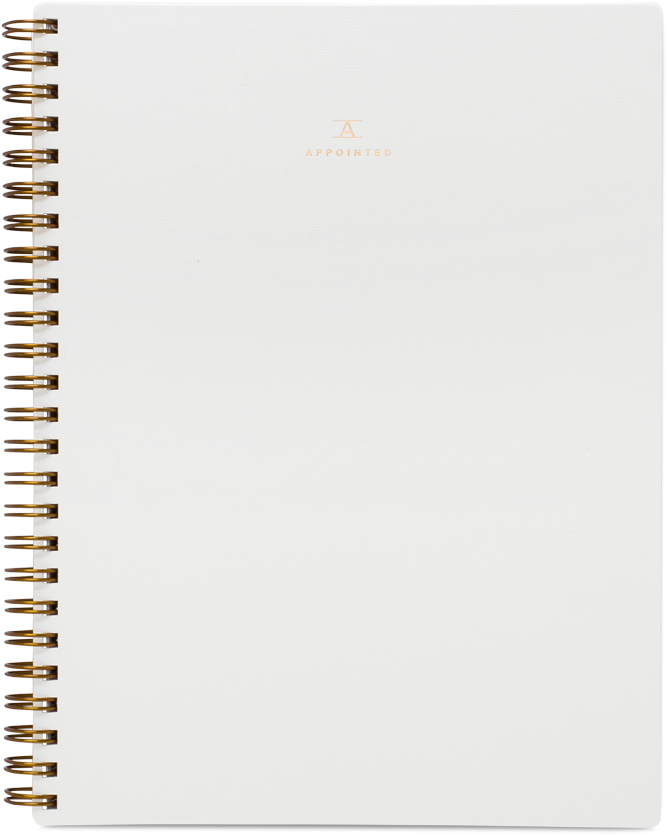 Blank Spiral Notebook Clipart PNG image