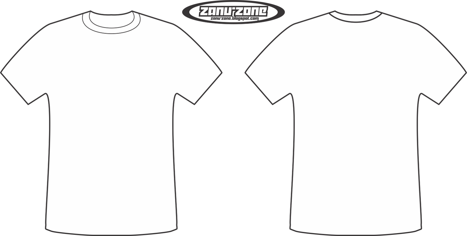 Blank T Shirt Template Front Back PNG image