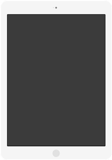 Blank Tablet Screen PNG image