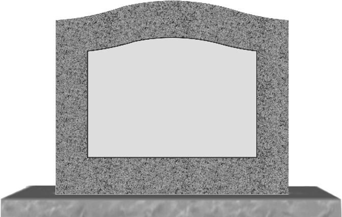 Blank Tombstone Template PNG image