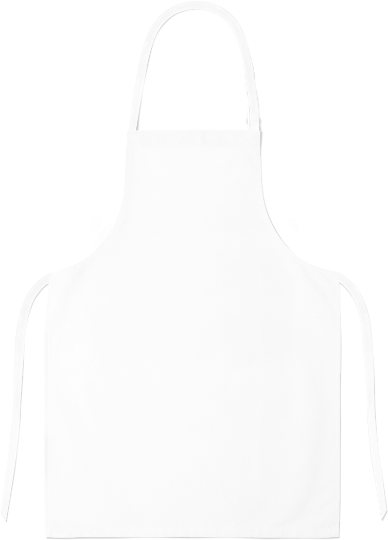 Blank White Apron Design PNG image