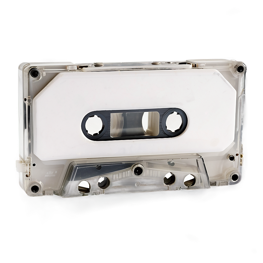 Blank White Cassette Tape Png 19 PNG image