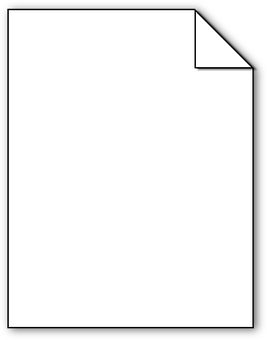 Blank White Paper Corner Folded PNG image