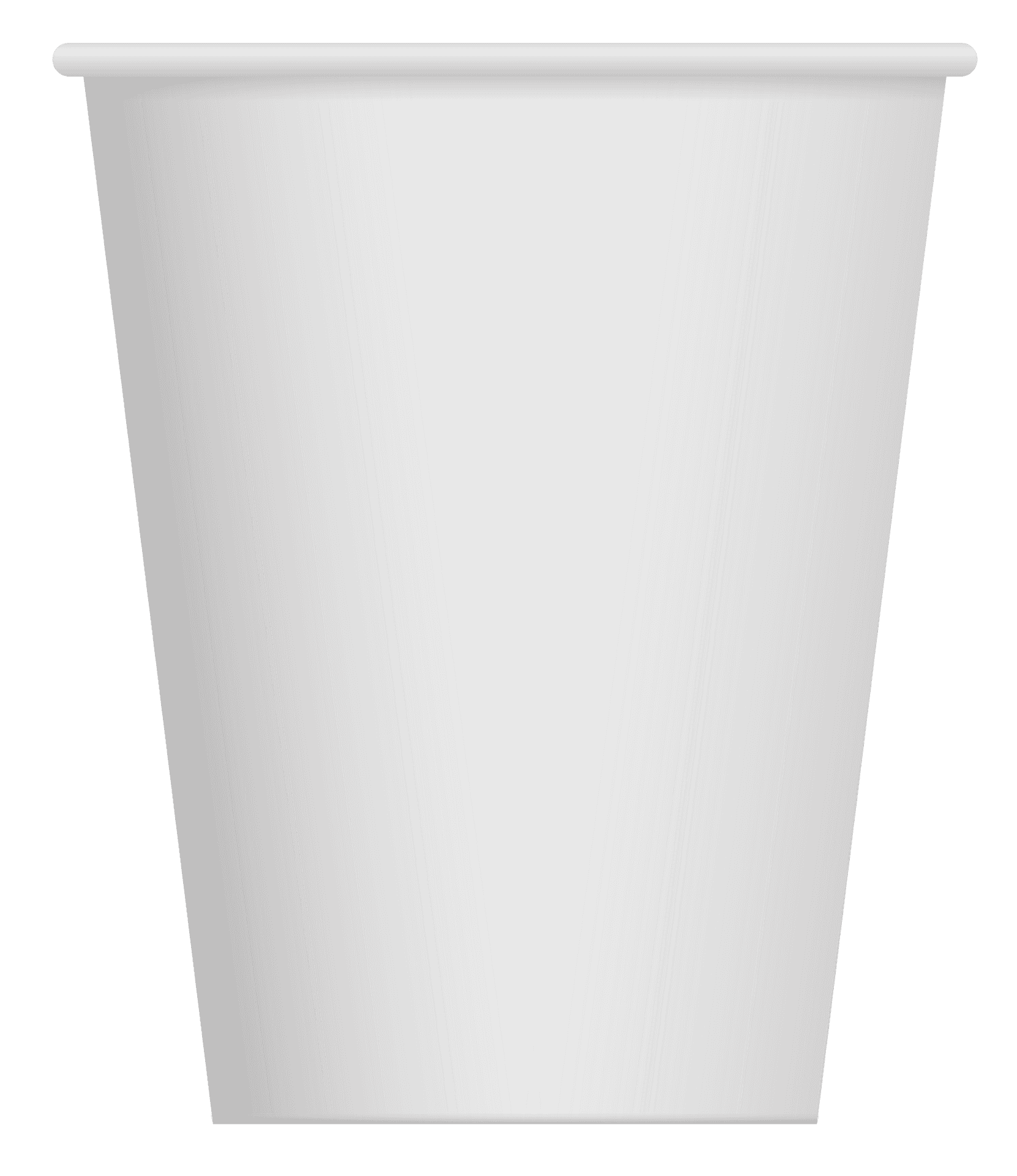 Blank White Paper Cup PNG image