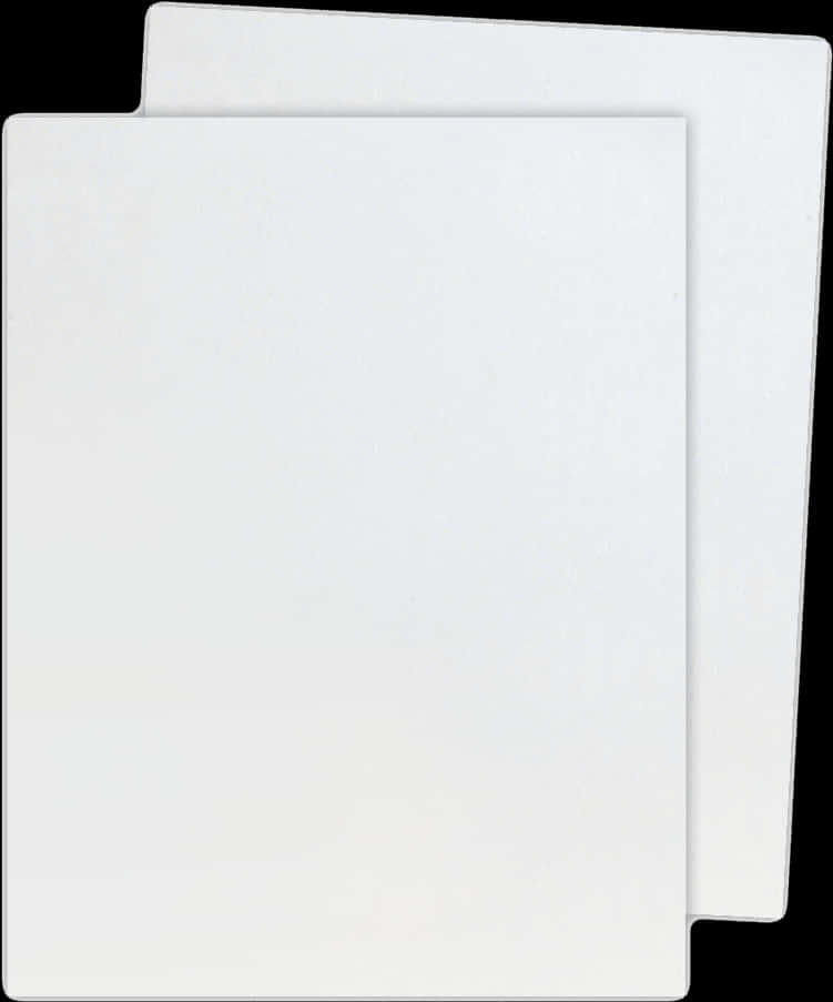 Blank White Paper Sheets PNG image