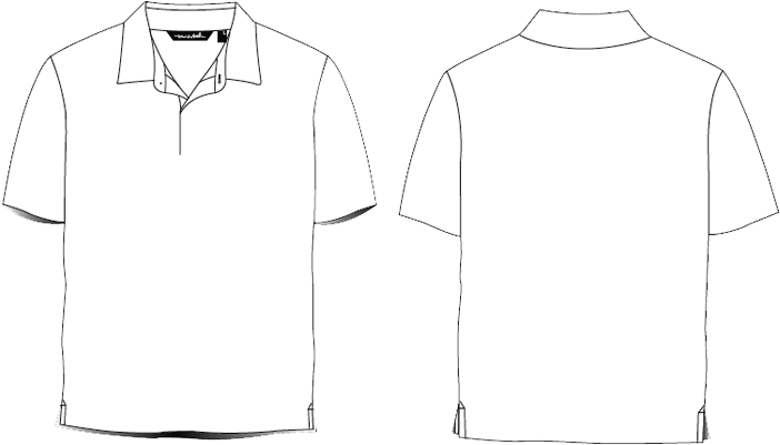 Blank White Polo Shirt Template PNG image