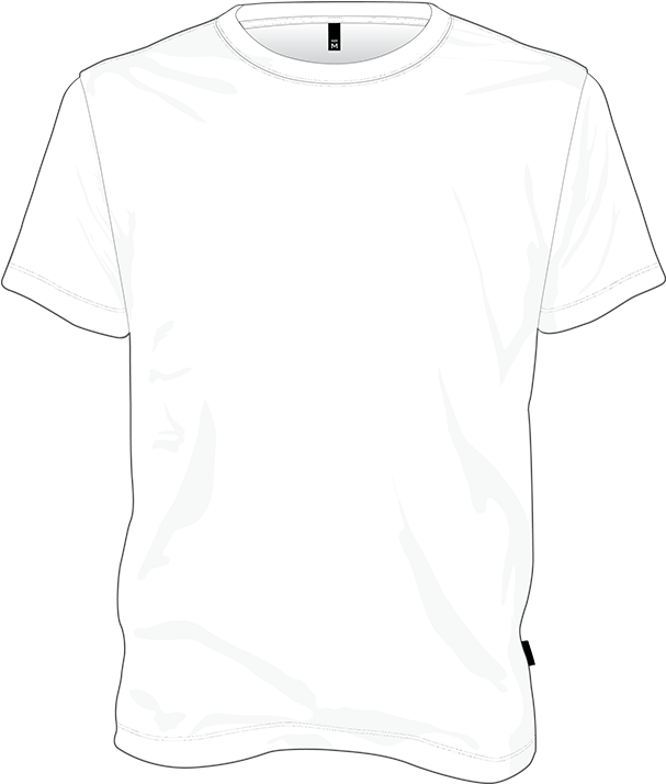 Blank White T Shirt Template PNG image