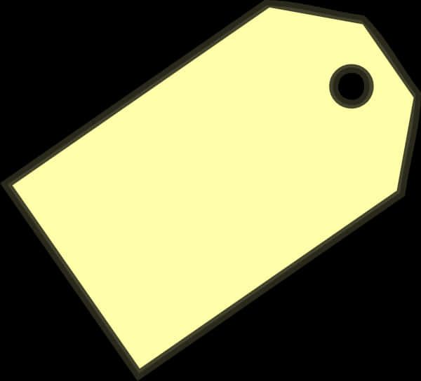 Blank Yellow Price Tag PNG image