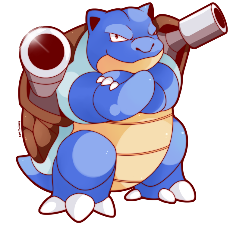 Blastoise Pokemon Illustration PNG image