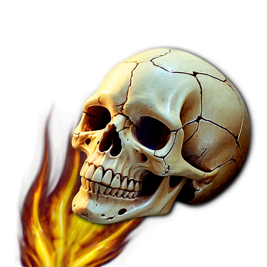 Blaze Skull Tattoo Png 06252024 PNG image