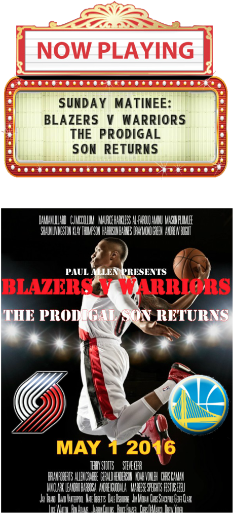 Blazersvs Warriors Game Promo2016 PNG image