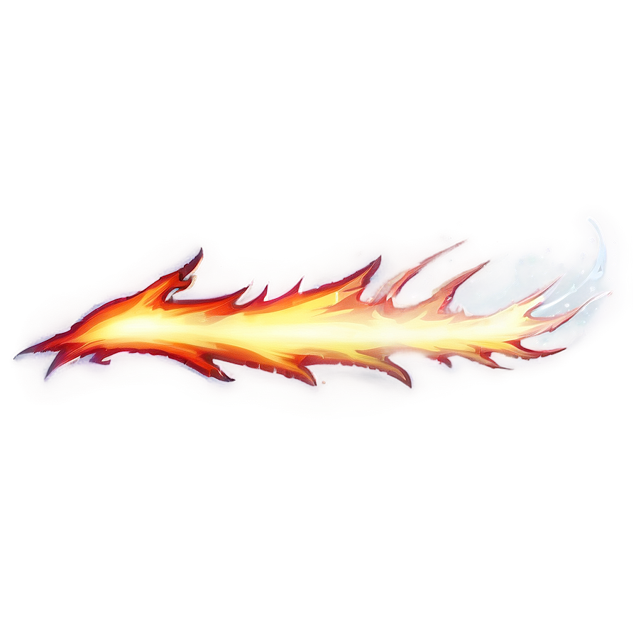 Blazing Fire Anime Style Png Pbg39 PNG image