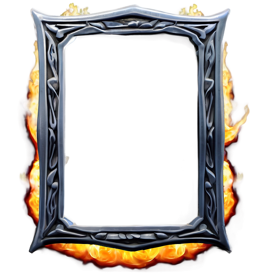 Blazing Frame Border Png 66 PNG image