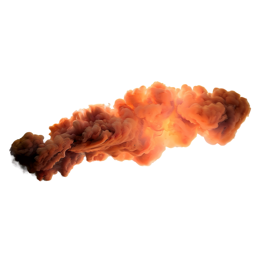 Blazing Orange Smoke Phenomenon Png 06262024 PNG image