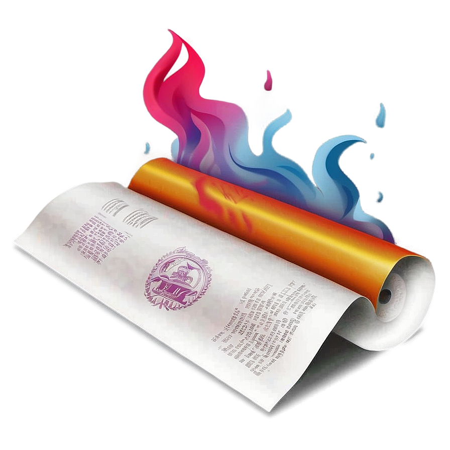 Blazing Paper Illustration Png Uxw PNG image