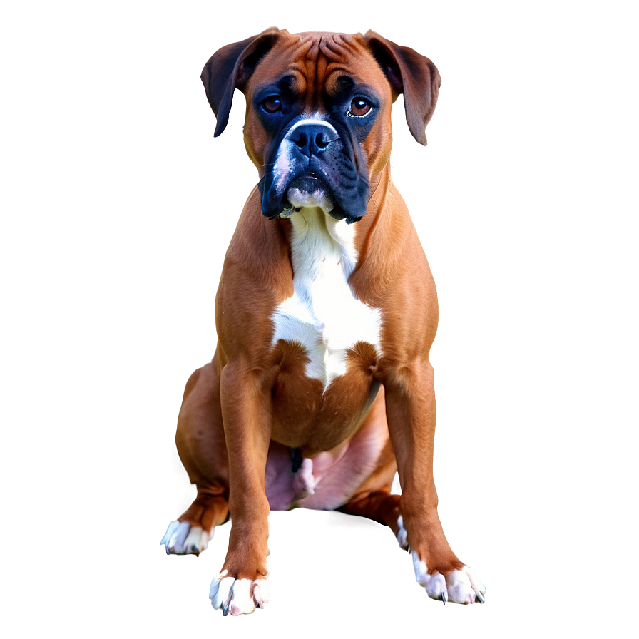 Bleak Boxer Dog Png 06292024 PNG image