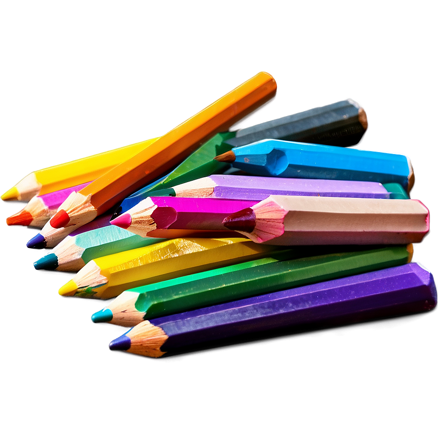 Blendable Colored Pencils Png 06212024 PNG image