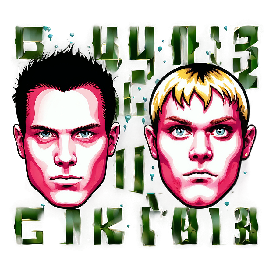 Blink-182 Digital Fan Art Collection Png Uoe PNG image