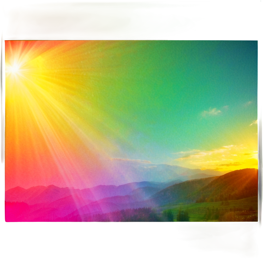 Blissful Light Leak Overlay Png Vsx PNG image