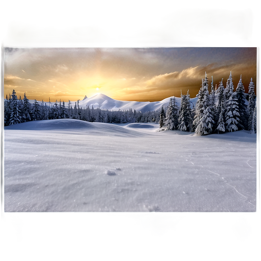 Blizzard White Landscape Png 74 PNG image