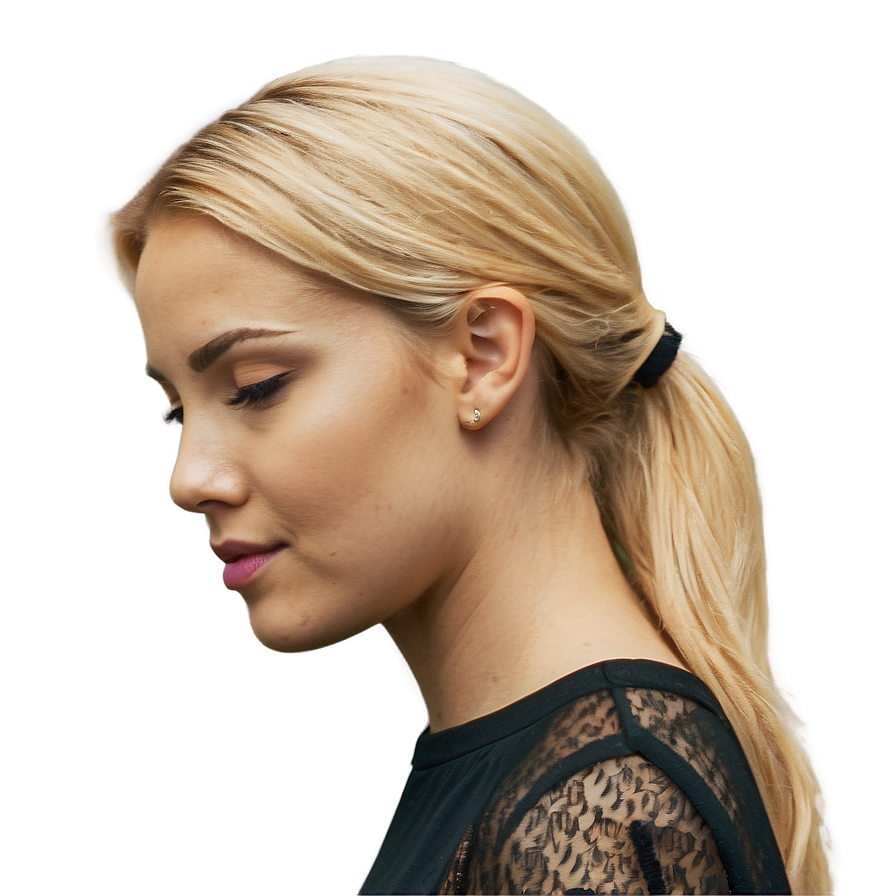 Blond Hair Side View Png 06262024 PNG image