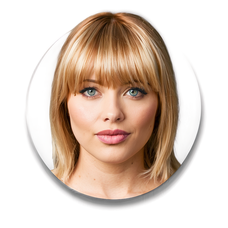 Blond Hair With Bangs Png Plh PNG image