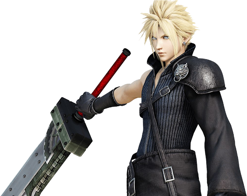 Blond Haired Warriorwith Sword PNG image