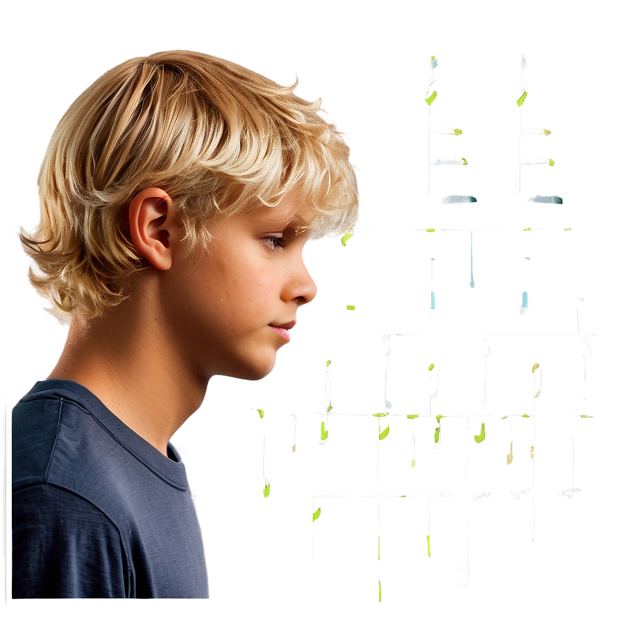 Blonde Boy Hair Png Swk53 PNG image