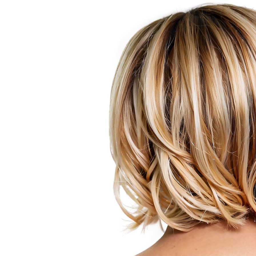 Blonde Hair With Highlights Png 05252024 PNG image