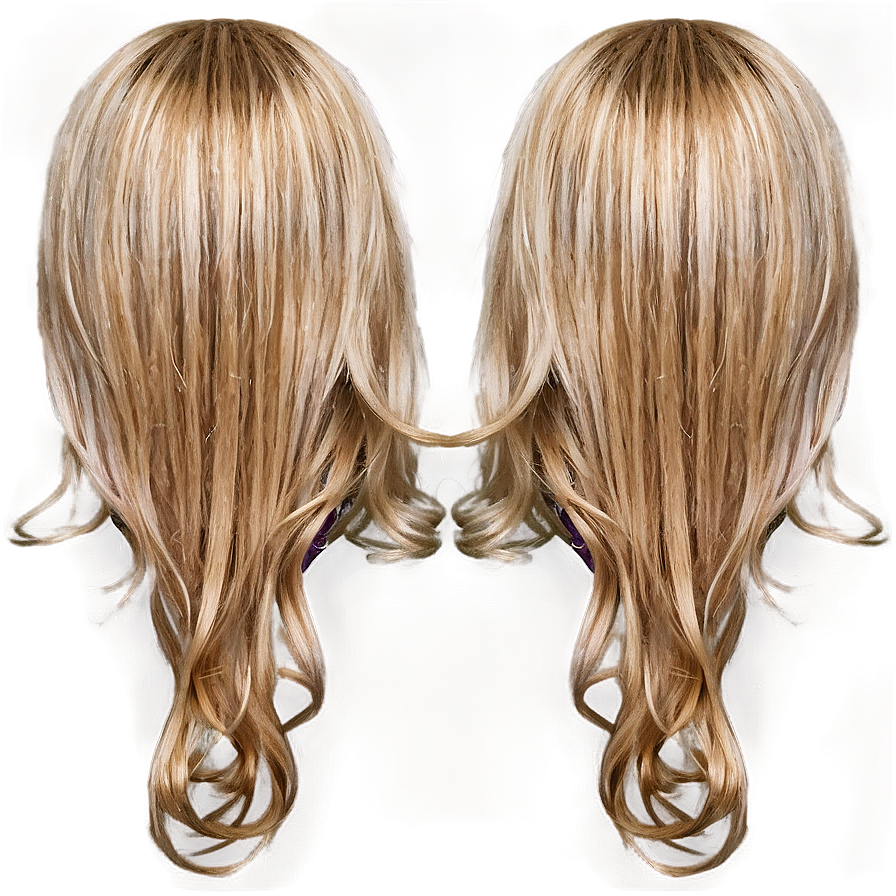 Blonde Hair With Lowlights Png 14 PNG image