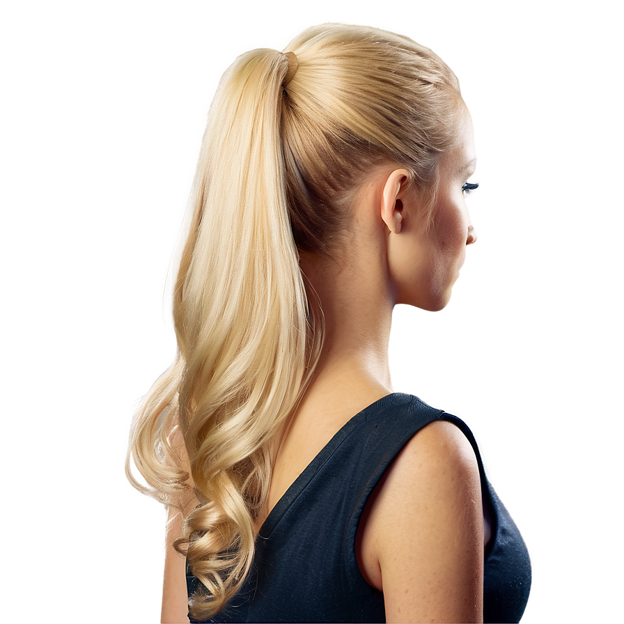 Blonde Ponytail Png 85 PNG image