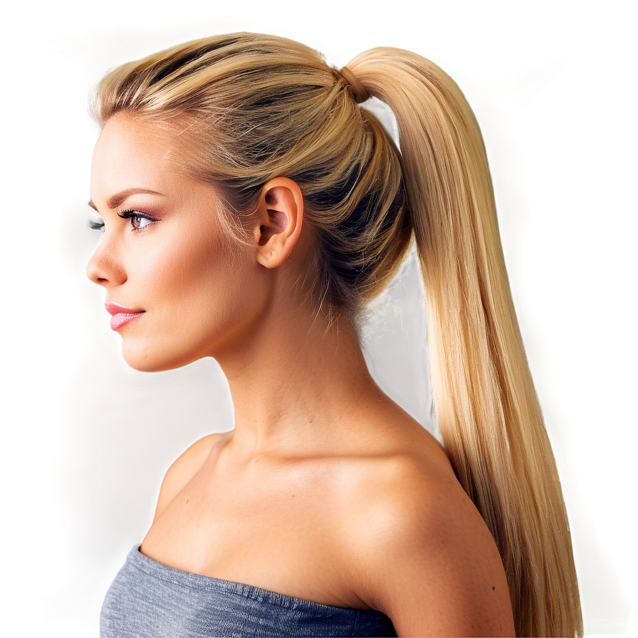 Blonde Ponytail Png Ltd67 PNG image