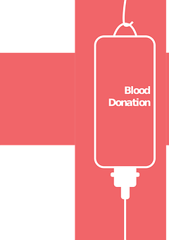 Blood Donation Awareness Poster PNG image