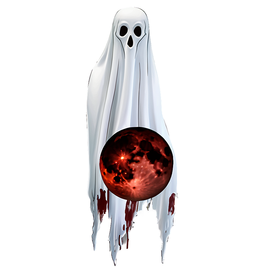 Blood Moon And Ghost Png 06112024 PNG image