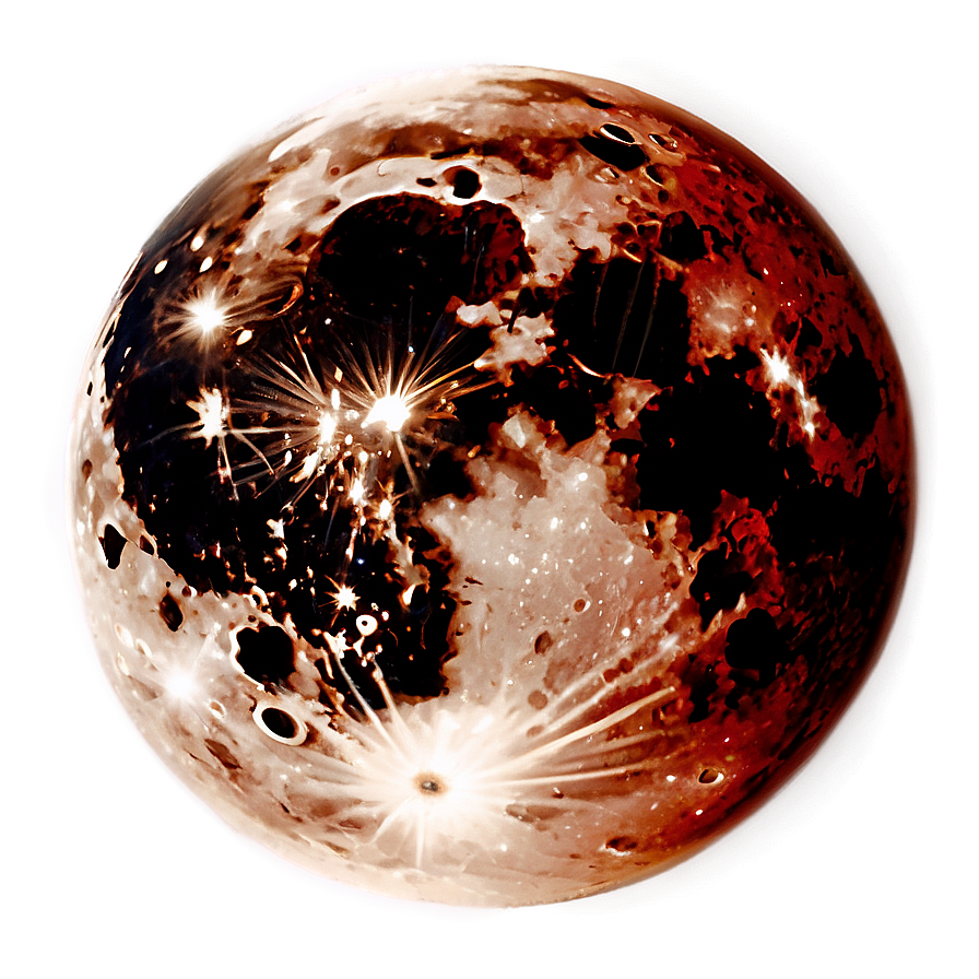 Blood Moon In Dark Sky Png 06112024 PNG image